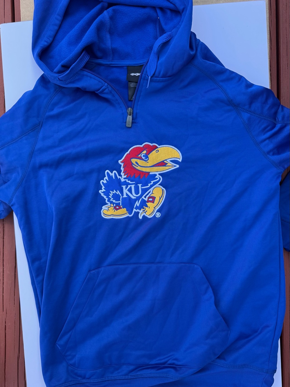 Kansas Jayhawks Royal Blue Hooded Pullover Sweatshirt